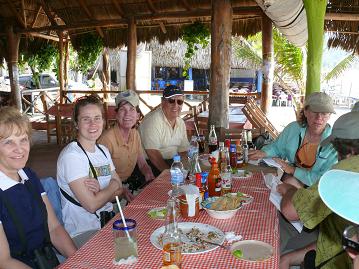 Enjoy some ceviche on the beach ...
